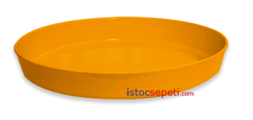 Renkli Oval Küvet Tabak 41x28x6.5 cm