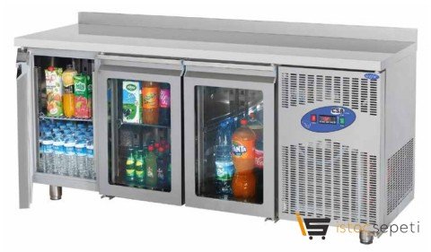 Tezgah Tipi Camlı Kapılı Soğutma Dolabı CS-TEK 3-700-C