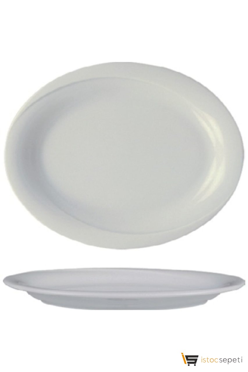 Evren Dekoratif Kayık Tabak Kırılmaz Thermo Melamin 34*26cm Dekoratif 34cm Kayık Tabak Kırılmaz