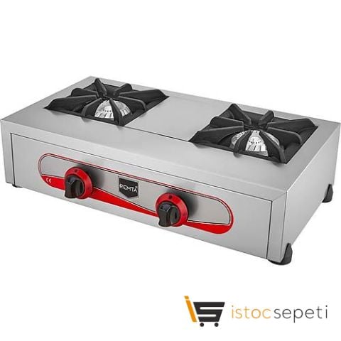 Remta İkili Set Üstü CE Belgeli Doğalgazlı Ocak CEJ26
