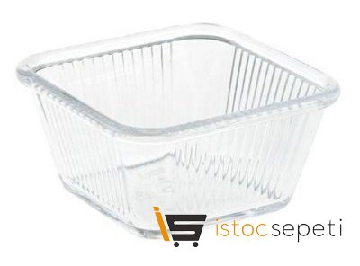 Kare Mini Sosluk Polikarbonat 5.5 cm Şeffaf