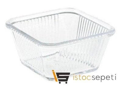 Kare Mini Sosluk Polikarbonat 5.5 cm Şeffaf