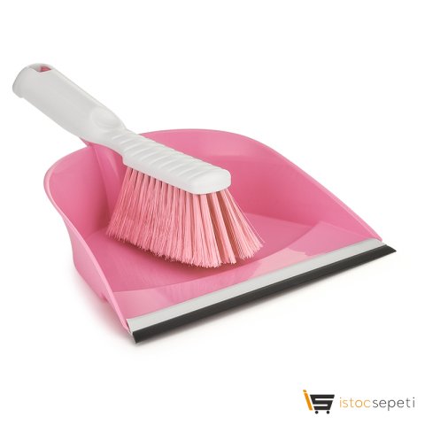 Flora Kibar Süpürgeli Faraş Lastik Uçlu F095 Pembe