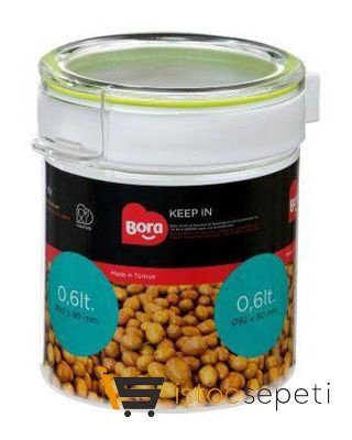 Yuvarlak Pet Saklama Kabı No:2 600 ml