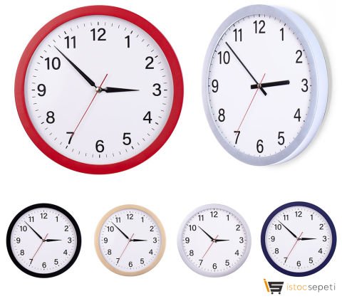 Plastik Duvar Saati Promosyon