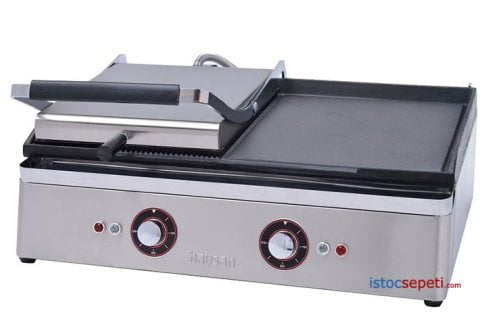 Hem Tost Hem ızgara Makinesi Elektrikli Döküm Sanayi 70cm