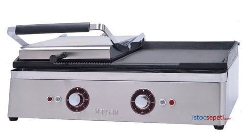 Hem Tost Hem ızgara Makinesi Elektrikli Döküm Sanayi 70cm
