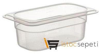 Propilen Gastronomi Küvet GN 1/9 65 mm
