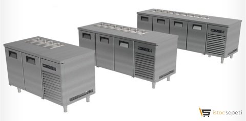 Portabianco SBHD-3N70E Soğuk Servis Buzdolabı-SBHD Üç Kapılı