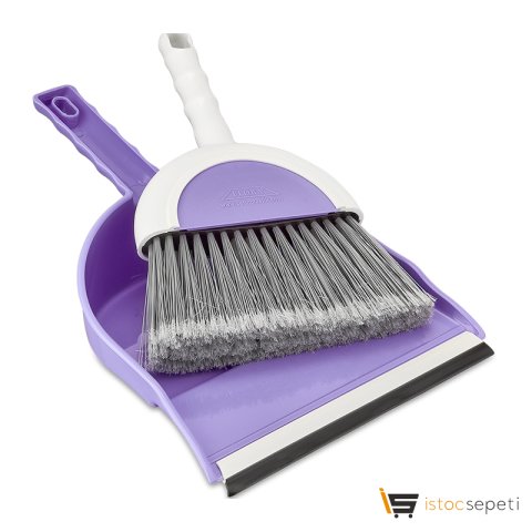 Flora Süpürgeli Faraş Takımı Lastik Uçlu F033 Fantastik Mavi