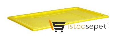 Kilitli Propilen Gastronomi Kapağı GN 1/1 Sarı