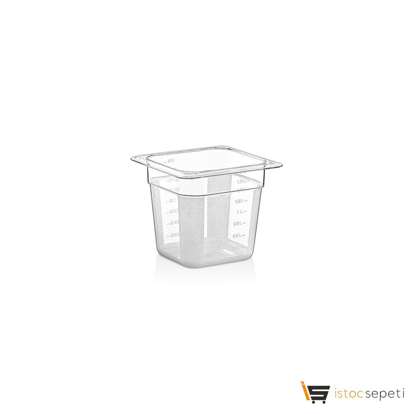 Şeffaf Küvet GastroPlast 1/6 100 m GNP-16150