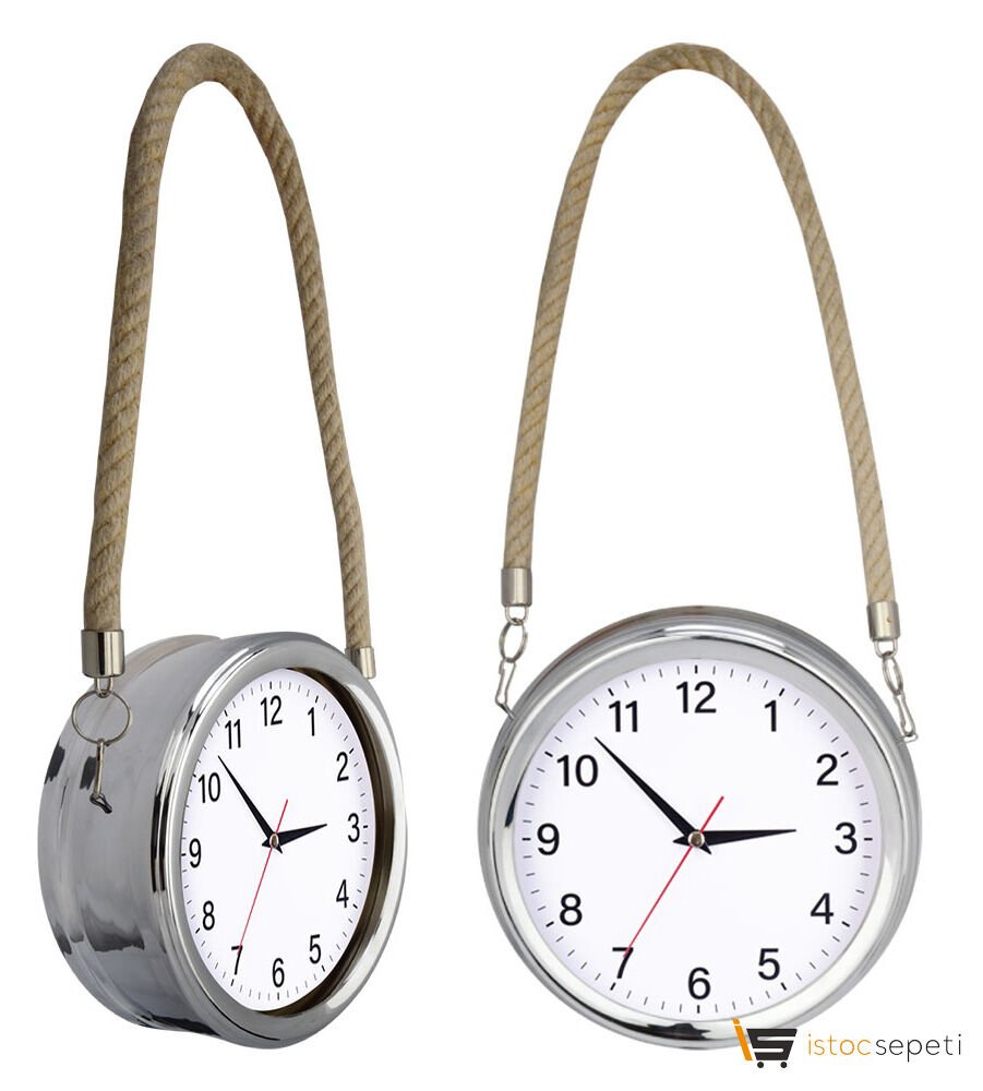 Krom Duvar Saati Promosyon