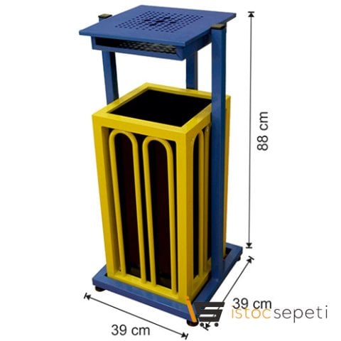 Arı Metal 1755 30 Lt Outdoor Çöp Kovası İç Kovalı Döner Küllüklü