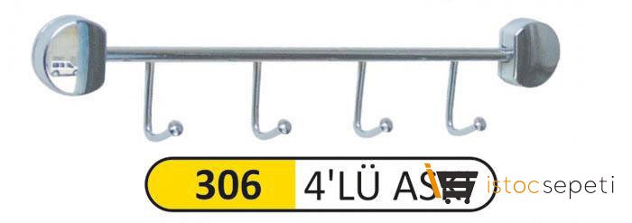 Arı Metal Banyo Havlu Askısı 4 Bölmeli
