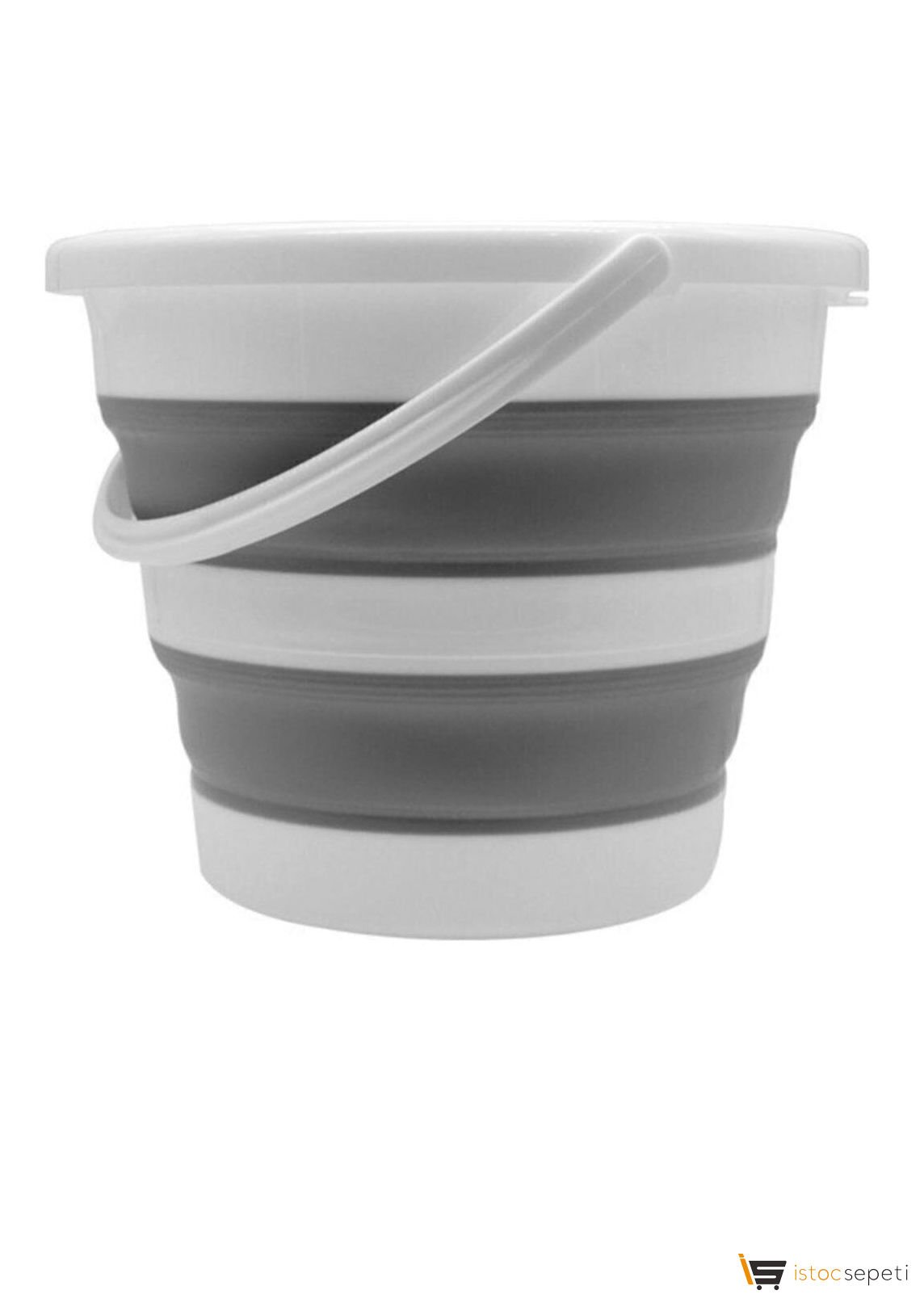 Tini Mini Art Katlanır Silikon Su Kovası Banyo Temizlik Kovası