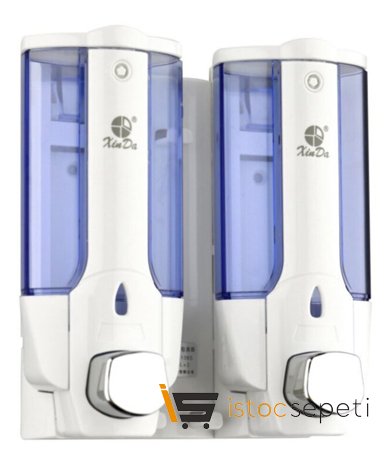 Xinda Ikili Sıvı Sabunluk Beyaz 380ml Tekli 2'li 3'lü Kullanımına Uygun Sıvı Sabun şampuan vücut Losyonu ZYQ138S-B