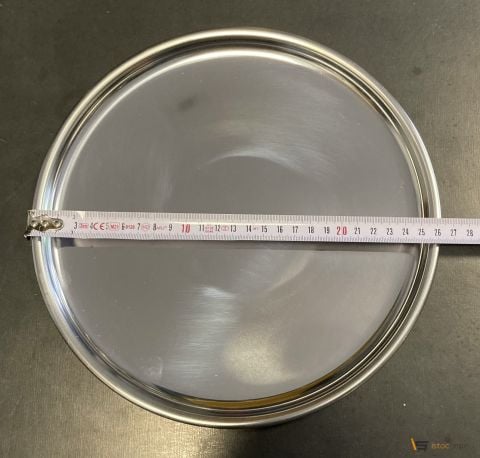 Düz Servis Tabağı Çelik Sunum Tabakları 26 cm 10 Adet