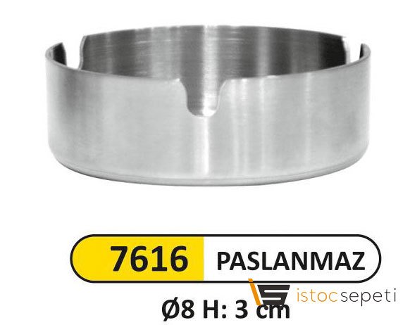 Arı Metal 7616 Paslanmaz Çelik Küllük (Kül Tablası)