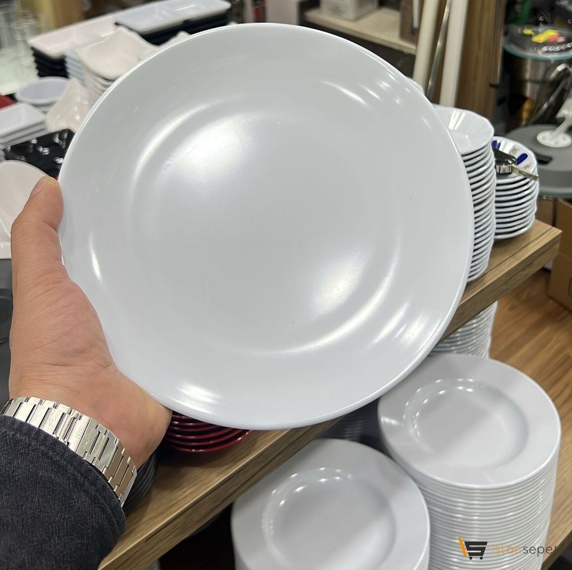Toptan Servis Tabağı 23 cm 100 Adet Melamin Düğün Salonu Yemekhaneler İçin