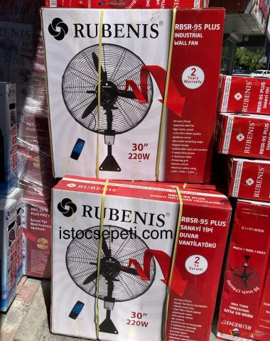 Rubenis Rbsr-95 Plus Sanayi Tipi Duvar Vantilatörü 76 cm Kumandalı