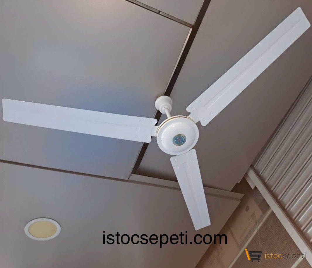 Toptan Tavan Vantilatörü 3 Kanat Beyaz 10 Adet