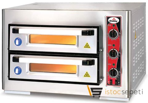 Atalay Çift Katlı Elektrikli Pizza Fırını 8 Pizza Kapasiteli APF-50-2