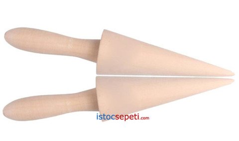 Kornet Sarma ve Külah Yapma Aparatı Ahşap Model