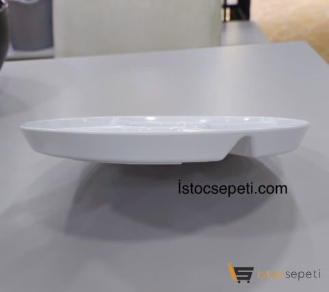 Anaokulu Tabakları 5 Gözlü Beyaz Tabak 10 Adet