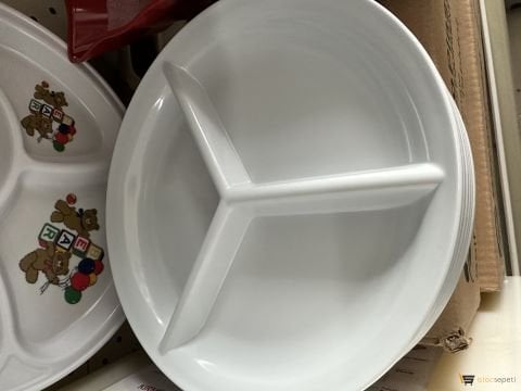 Toptan Anaokulu Kahvaltı Yemek Tabağı 50 Adet