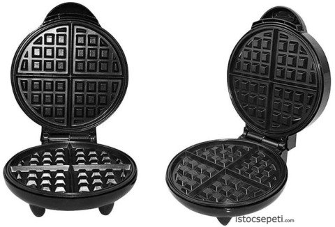 Kare Waffle Makinesi Elektrikli Yapışmaz Yüzeyli Waffle Pişirme Makineleri