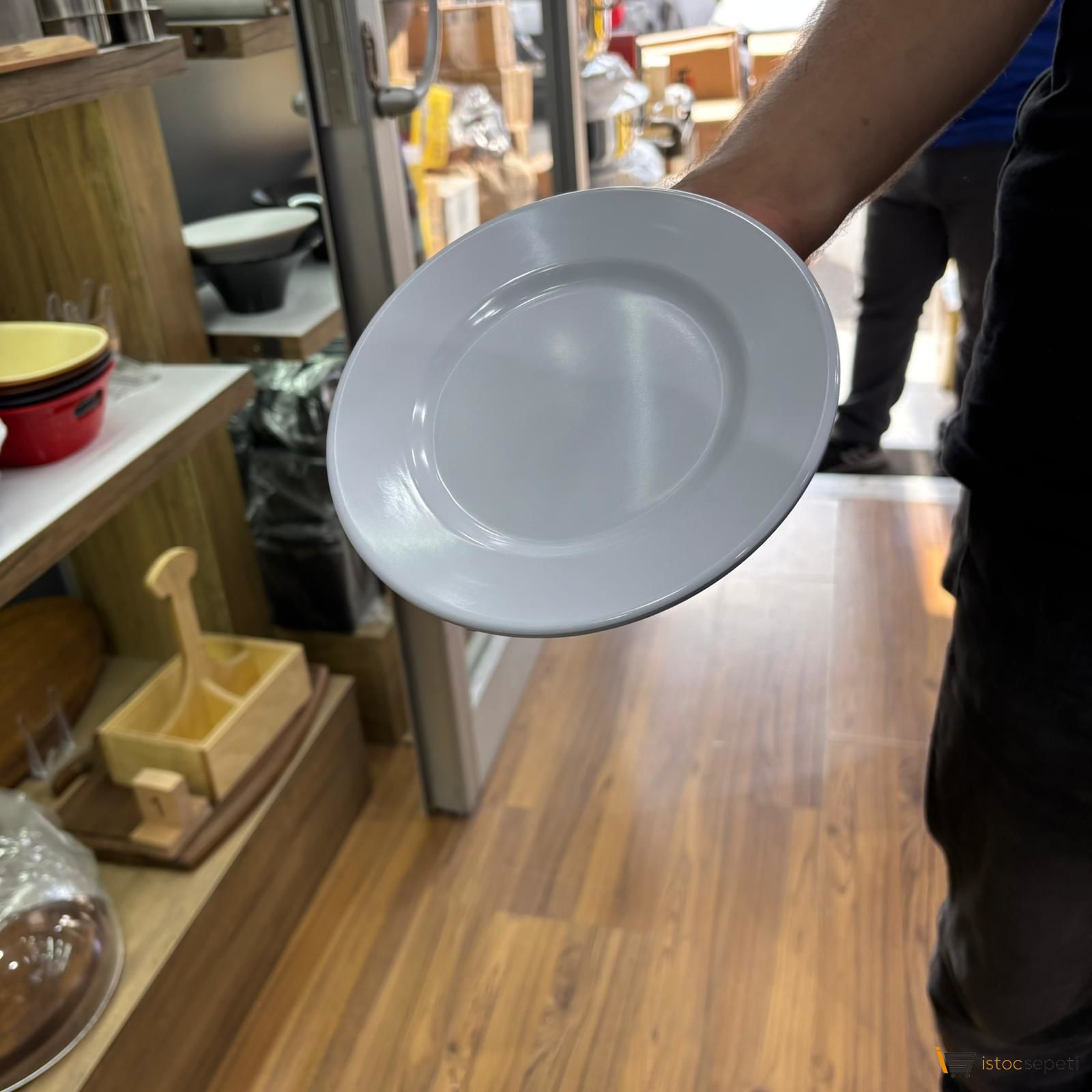 Klasik Servis Tabağı 17 cm  10 Adet Toptan Melamin