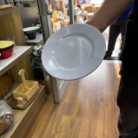 Klasik Servis Tabağı 17 cm  10 Adet Toptan Melamin