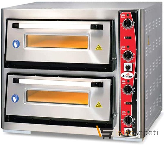 Atalay Çift Katlı Elektrikli Pizza Fırını 8 Pizza Kapasiteli APF-62-2