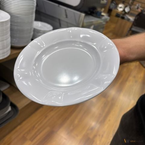 Oluklu Yemek Tabağı 21 CM 10 Adet Melamin