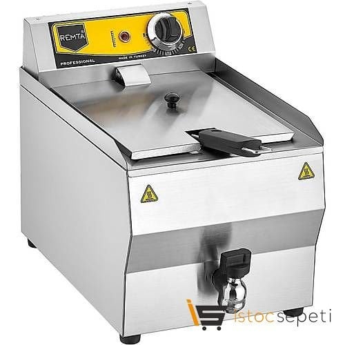Remta 8 Lt Yağ Tahliye Musluklu Fritöz Elektrikli R110