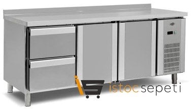 Empero Fanlı Tezgah Tipi Buzdolabı 2 Çekmece+3 Kapı 700 L