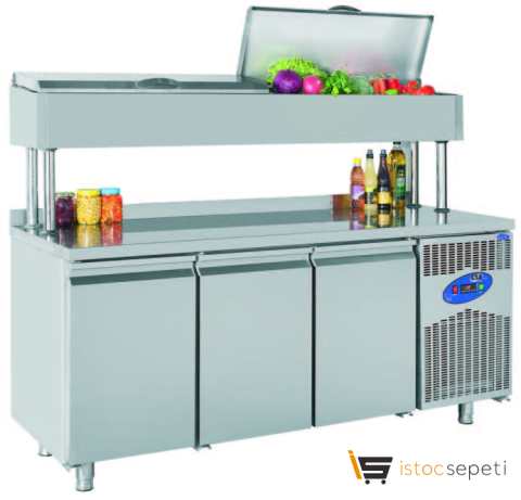 Yükseltilmiş Make Up Soğutma Dolabı CS-TEK 2-700-M