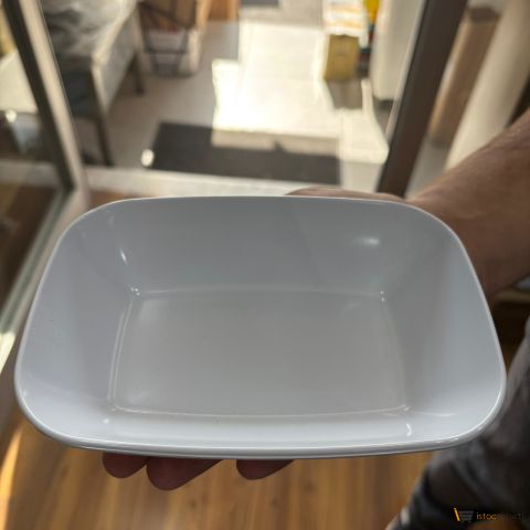 Kare Kayık Tabak  17cm 10 Adet toptan Melamin