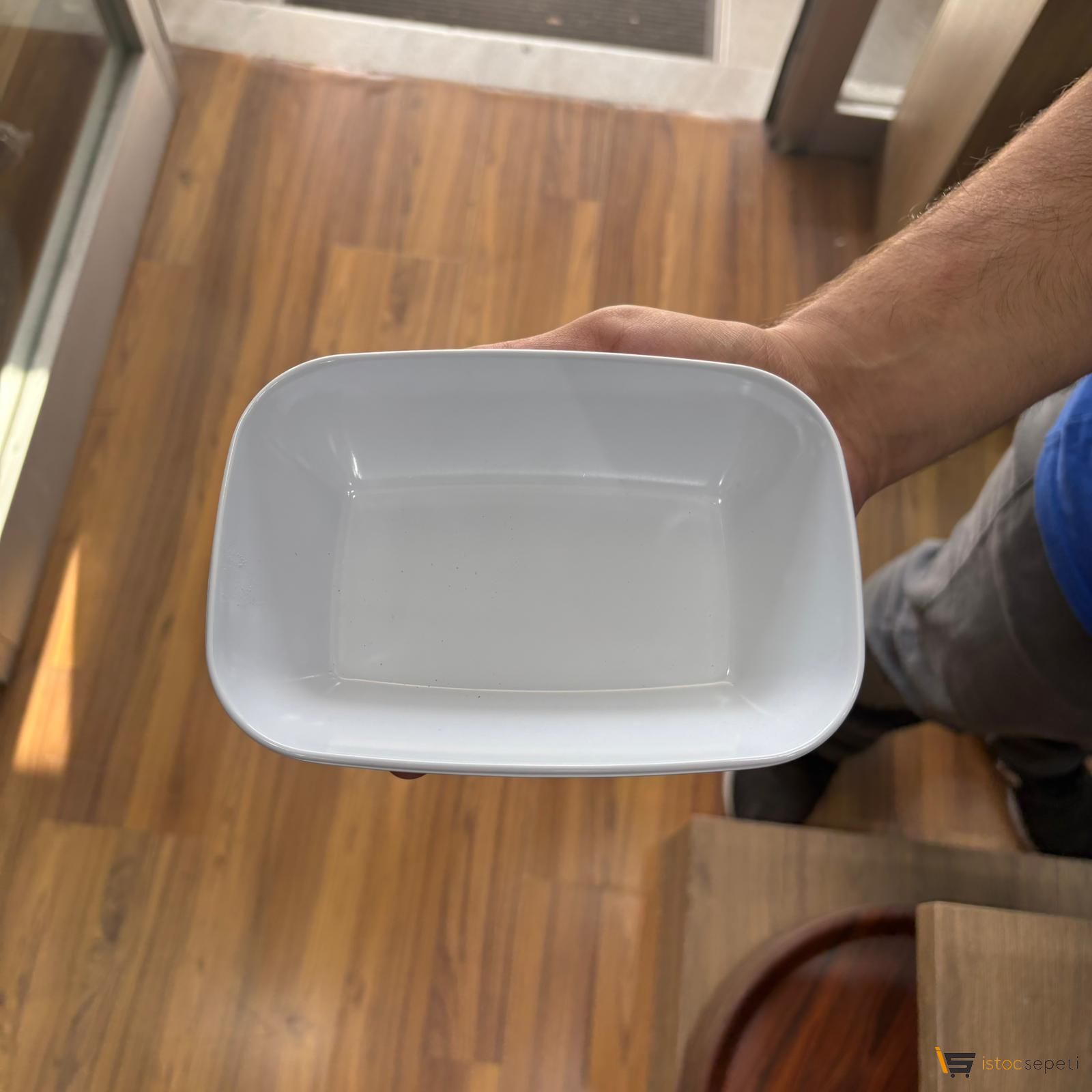 Kare Kayık Tabak  17cm 10 Adet toptan Melamin