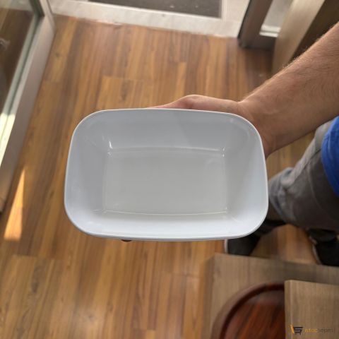 Kare Kayık Tabak  17cm 10 Adet toptan Melamin