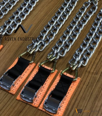 Kar Zinciri Pratik Çelik Tokalı Patinaj Zincirleri 6 Adet