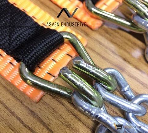 Kar Zinciri Pratik Çelik Tokalı Patinaj Zincirleri 6 Adet