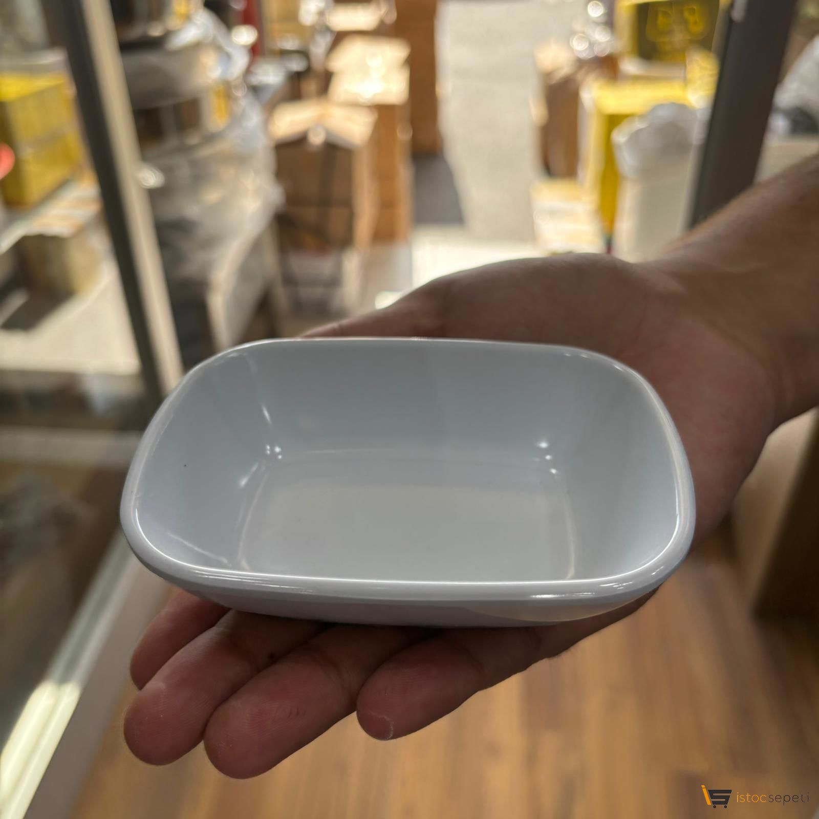 Kare Kayık Tabak 12cm 10 adet toptan melamin
