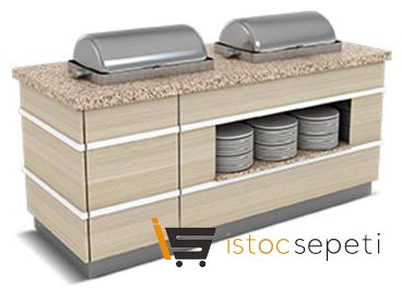 Empero Galata Sıcak Teşhir Ünitesi 1 Chafing Dish