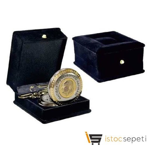 Kadife Kaplama Boş Saat Kutusu Promosyon