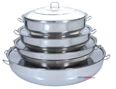 Sulu Yemek ve Pilav Tenceresi 300 Kişilik 70x30 Büyük Boy Tencere 108 Lt