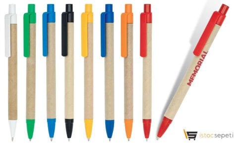 Promosyon Kalem İstoç Kraft Gövde Tükenmez 1000 Adet