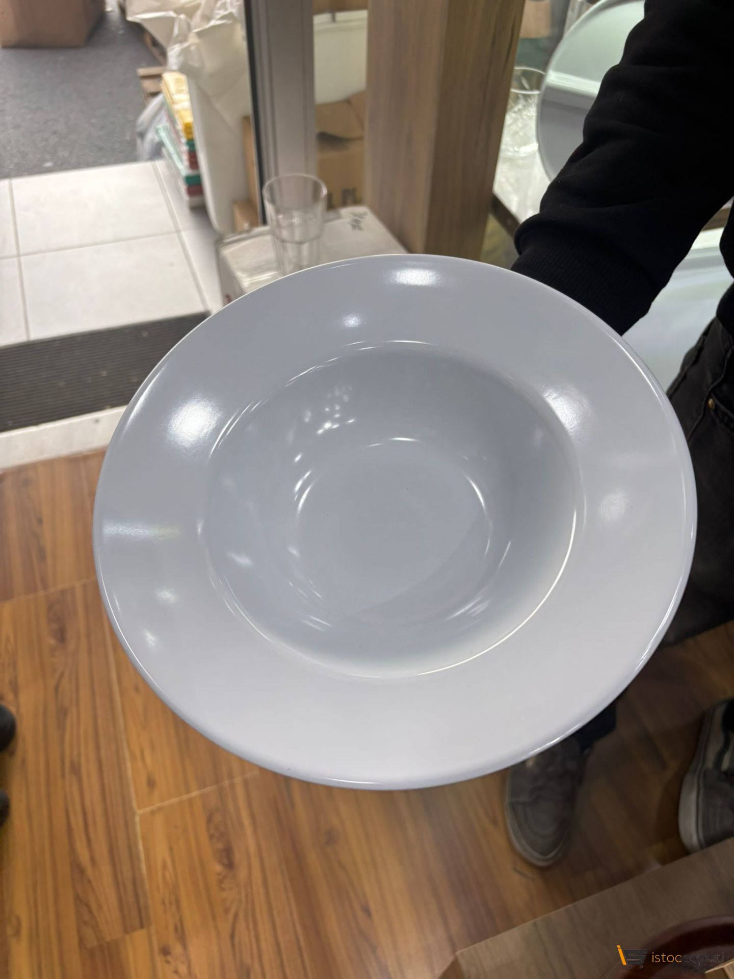 Makarna Tabağı Beyaz 25cm 10 Adet Toptan Melamin