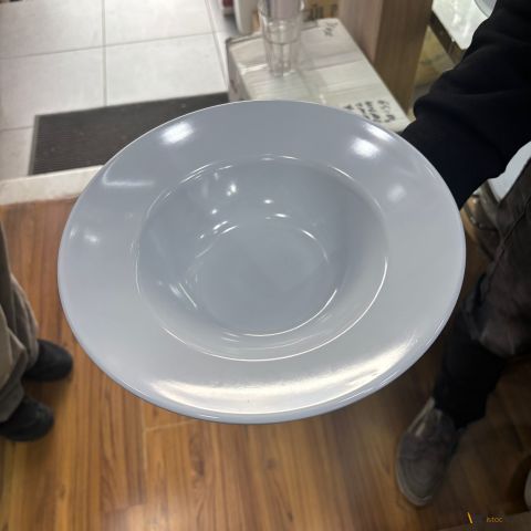 Makarna Tabağı Beyaz 25cm 10 Adet Toptan Melamin